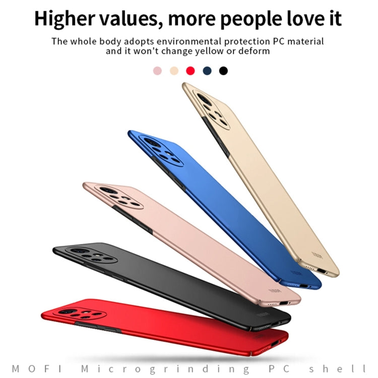 For Huawei Nova 8 Pro MOFI Frosted PC Ultra-thin Hard Case(Blue) - Huawei Cases by MOFI | Online Shopping South Africa | PMC TechLife | Buy Now Pay Later Mobicred