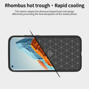 For Xiaomi Mi 11 Pro MOFI Gentleness Series Brushed Texture Carbon Fiber Soft TPU Case(Red)