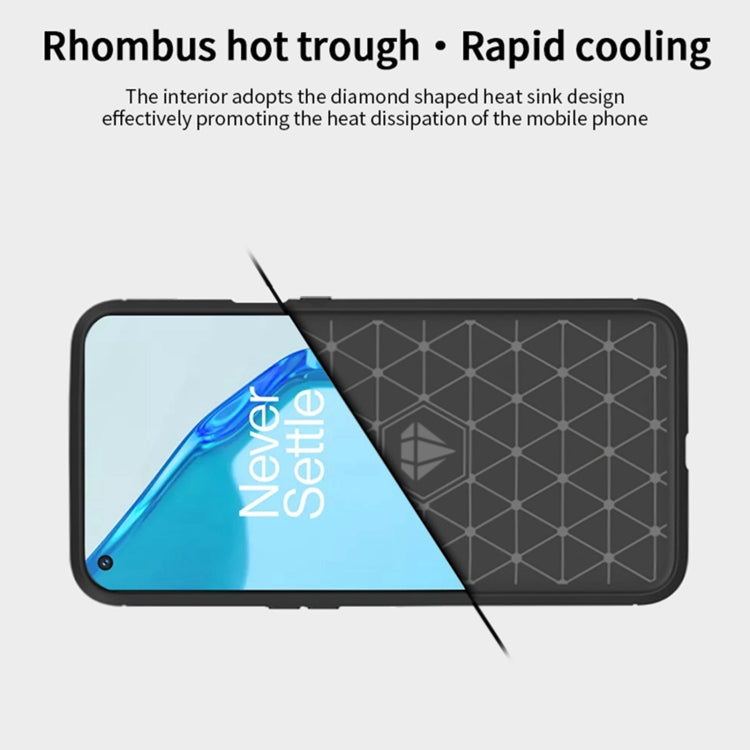 For OnePlus 9R MOFI Gentleness Series Brushed Texture Carbon Fiber Soft TPU Case(Blue) - OnePlus Cases by MOFI | Online Shopping South Africa | PMC TechLife | Buy Now Pay Later Mobicred