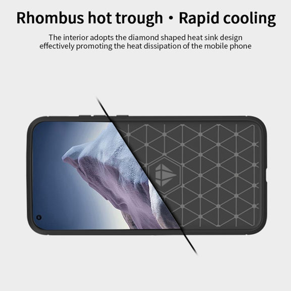 For Xiaomi Mi 11 Ultra MOFI Gentleness Series Brushed Texture Carbon Fiber Soft TPU Case(Black)