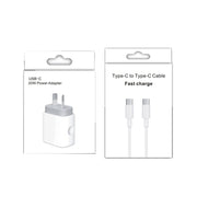 20W PD 3.0 Travel Fast Charger Power Adapter with USB-C / Type-C to Type-C Fast Charge Data Cable, AU Plug(1m)