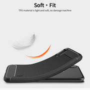 For Sony Xperia ACE ll MOFI Gentleness Series Brushed Texture Carbon Fiber Soft TPU Case(Red)