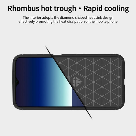 For Sony Xperia ACE ll MOFI Gentleness Series Brushed Texture Carbon Fiber Soft TPU Case(Red)