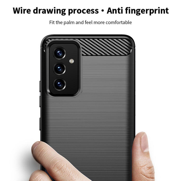 For Samsung Galaxy A82 / Quantum2 MOFI Gentleness Series Brushed Texture Carbon Fiber Soft TPU Case(Black) - Galaxy Phone Cases by MOFI | Online Shopping South Africa | PMC TechLife
