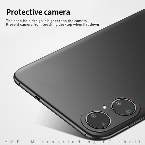 For Huawei P50 MOFI Frosted PC Ultra-thin Hard Case(Rose gold)