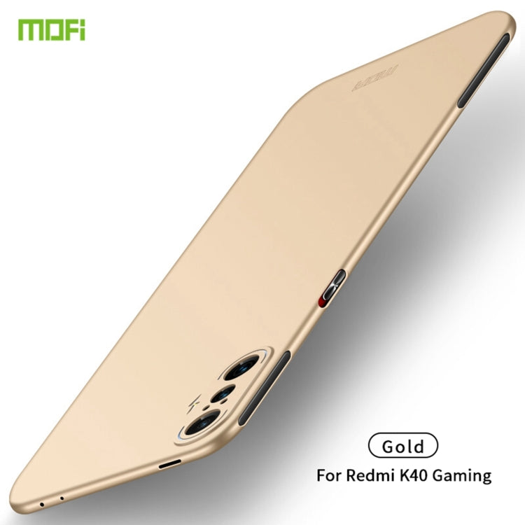 For Xiaomi Redmi K40 Gaming MOFI Frosted PC Ultra-thin Hard Case(Gold) - Xiaomi Cases by MOFI | Online Shopping South Africa | PMC TechLife | Buy Now Pay Later Mobicred