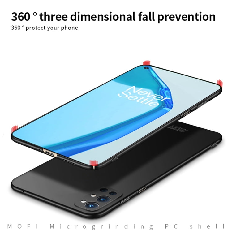 For OnePlus 9R MOFI Frosted PC Ultra-thin Hard Case(Black) - OnePlus Cases by MOFI | Online Shopping South Africa | PMC TechLife