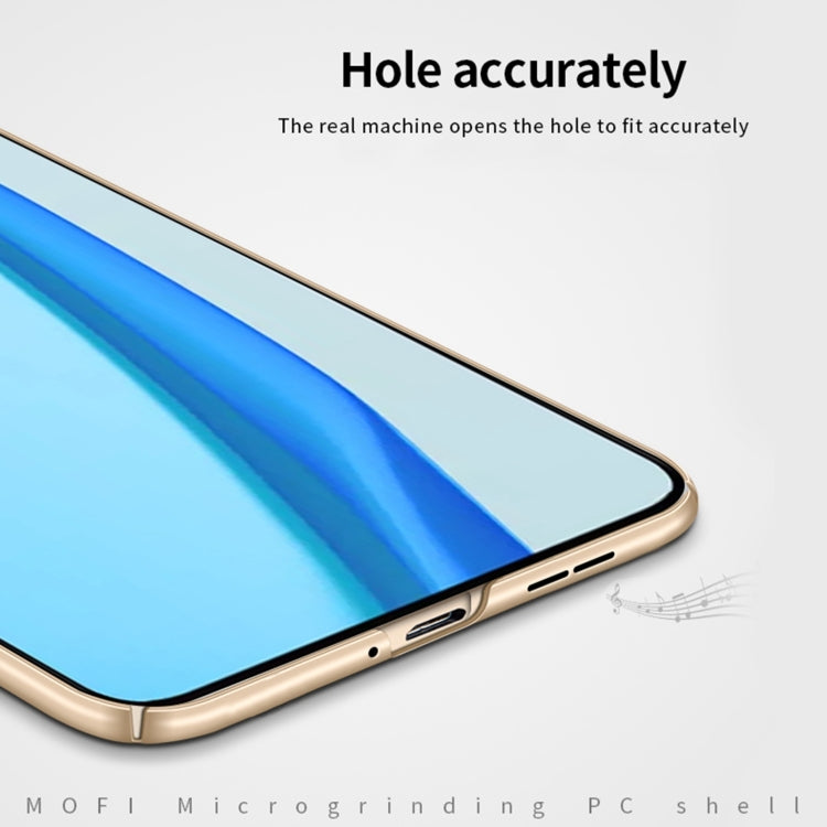 For OnePlus 9R MOFI Frosted PC Ultra-thin Hard Case(Black) - OnePlus Cases by MOFI | Online Shopping South Africa | PMC TechLife