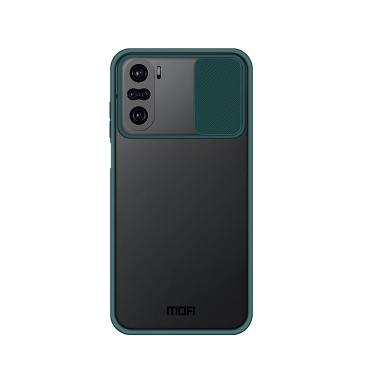 For Xiaomi PocoF3 / Mi 11i / Redmi K40 / K40 Pro / K40 Pro+ MOFI Xing Dun Series Translucent Frosted PC + TPU Privacy Anti-glare Shockproof All-inclusive Protective Case(Green) - Xiaomi Cases by MOFI | Online Shopping South Africa | PMC TechLife