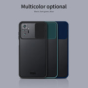 For Xiaomi Redmi Note 10 Pro / Note 10 Pro Max MOFI Xing Dun Series Translucent Frosted PC + TPU Privacy Anti-glare Shockproof All-inclusive Protective Case(Blue)