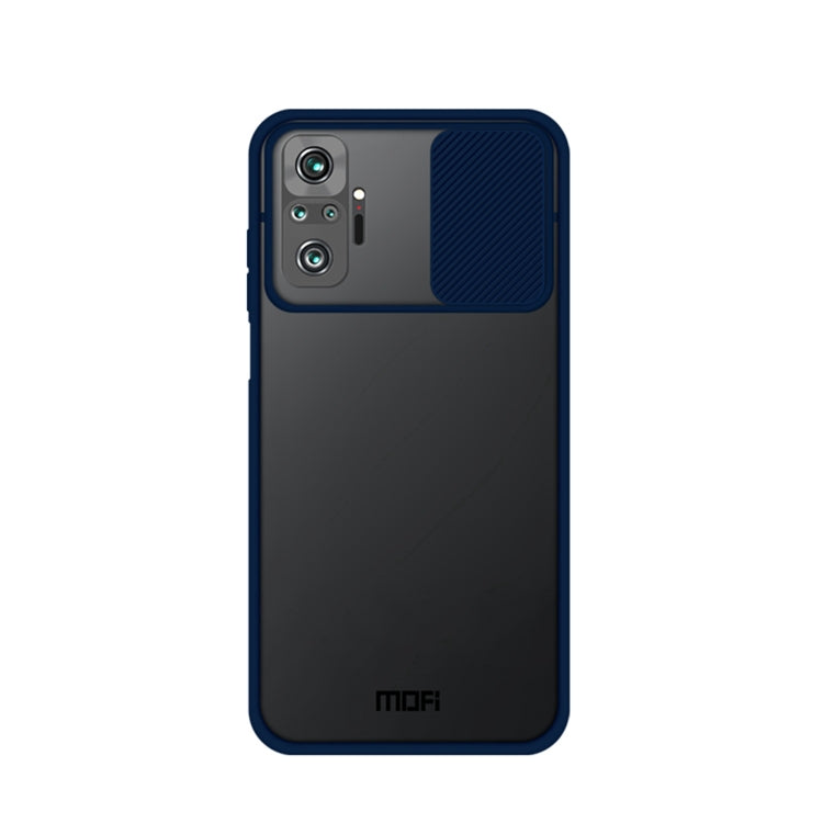 For Xiaomi Redmi Note 10 Pro / Note 10 Pro Max MOFI Xing Dun Series Translucent Frosted PC + TPU Privacy Anti-glare Shockproof All-inclusive Protective Case(Blue) - Xiaomi Cases by MOFI | Online Shopping South Africa | PMC TechLife | Buy Now Pay Later Mobicred