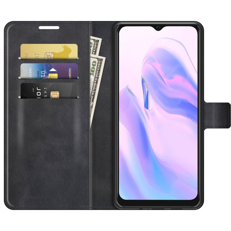 For Blackview A70 Retro Calf Pattern Buckle Horizontal Flip Leather Case with Holder & Card Slots & Wallet(Black) - More Brand by PMC TechLife | Online Shopping South Africa | PMC TechLife