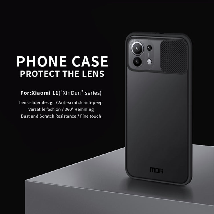For Xiaomi Mi 11 MOFI Xing Dun Series Translucent Frosted PC + TPU Privacy Anti-glare Shockproof All-inclusive Protective Case(Green) - free shipping - PMC TechLife - Order now!