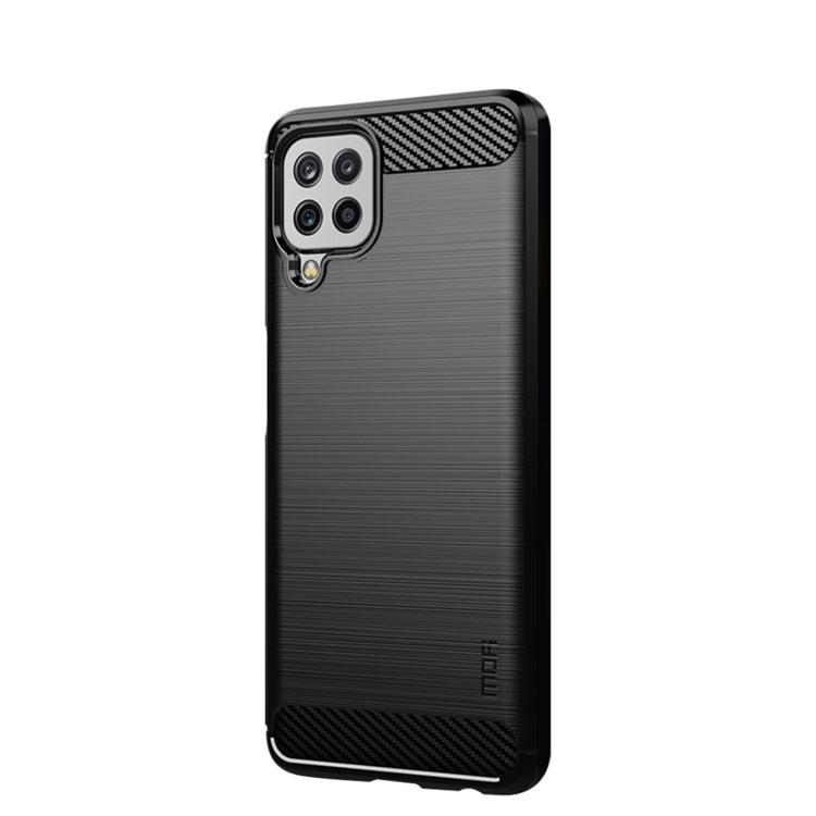 For Samsung Galaxy A22 4G MOFI Gentleness Series Brushed Texture Carbon Fiber Soft TPU Case(Black) - Galaxy Phone Cases by MOFI | Online Shopping South Africa | PMC TechLife