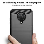 For Nokia G10 / G20 / 6.3 MOFI Gentleness Series Brushed Texture Carbon Fiber Soft TPU Case(Gray)