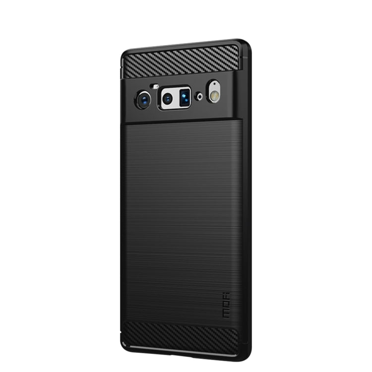 For Google Pixel 6 Pro MOFI Gentleness Series Brushed Texture Carbon Fiber Soft TPU Case(Black) - Google Cases by MOFI | Online Shopping South Africa | PMC TechLife | Buy Now Pay Later Mobicred