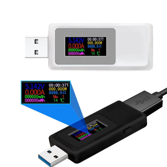 Keweisi KWS-MX19 USB Tester DC 4V-30V 0-5A Current Voltage Detector(White)
