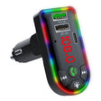 F7 Car MP3 Player 12V Colorful Breathing Light QC3.1 Wireless Dual Port Fast Charging PD - Bluetooth Car Kits by PMC TechLife | Online Shopping South Africa | PMC TechLife | Buy Now Pay Later Mobicred