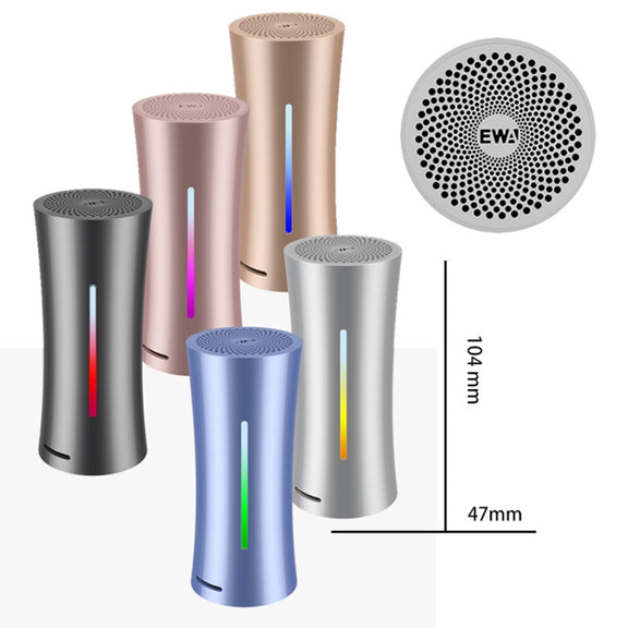 EWA A115 Portable Metal Bluetooth Speaker 105H Power Hifi Stereo Outdoor Subwoofer(Blue)