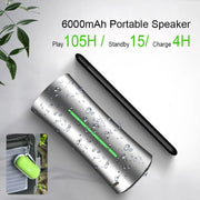 EWA A115 Portable Metal Bluetooth Speaker 105H Power Hifi Stereo Outdoor Subwoofer(Silver)