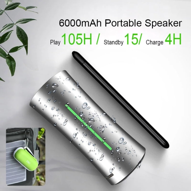 EWA A115 Portable Metal Bluetooth Speaker 105H Power Hifi Stereo Outdoor Subwoofer(Gold)