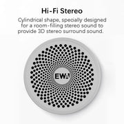 EWA A115 Portable Metal Bluetooth Speaker 105H Power Hifi Stereo Outdoor Subwoofer(Silver)