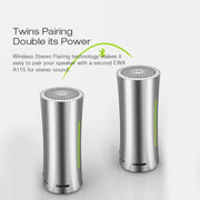 EWA A115 Portable Metal Bluetooth Speaker 105H Power Hifi Stereo Outdoor Subwoofer(Gray)