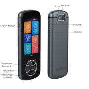 V10 3.0 inch Touch Screen Smart Translator 107 Languages with Offline Translation / Photo Translation(Gray)