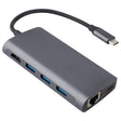 8 in 1 Type-C to HDMI + USB 3.0 x 3 + RJ45 + PD + SD/TF Card Slot HUB Adapter - USB HUB by PMC TechLife | Online Shopping South Africa | PMC TechLife | Buy Now Pay Later Mobicred