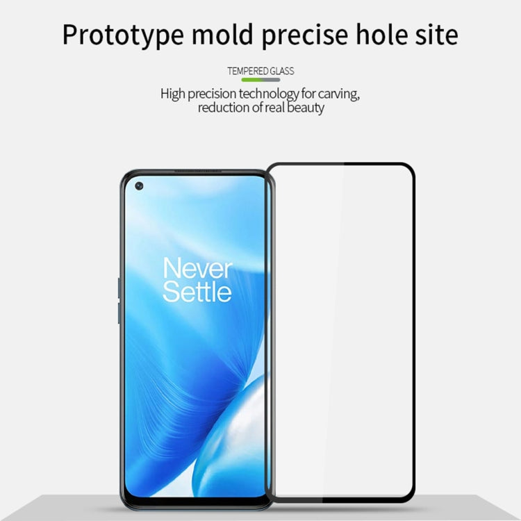 For OnePlus Nord N200 MOFI 9H 2.5D Full Screen Tempered Glass Film(Black) - OnePlus Tempered Glass by MOFI | Online Shopping South Africa | PMC TechLife