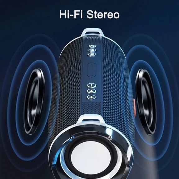 T&G TG192 LED Flashing Light Portable Wireless Bass 3D Stereo Bluetooth Speaker, Support FM / TF Card / USB(Green)