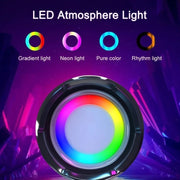 T&G TG192 LED Flashing Light Portable Wireless Bass 3D Stereo Bluetooth Speaker, Support FM / TF Card / USB(Black)