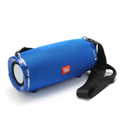 T&G TG187 Portable Water-resistant Wireless Bass Surround Bluetooth Speaker with Shoulder Strap, Support FM / TF  Card(Blue)