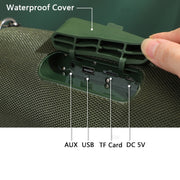 T&G TG187 Portable Water-resistant Wireless Bass Surround Bluetooth Speaker with Shoulder Strap, Support FM / TF  Card(Blue)