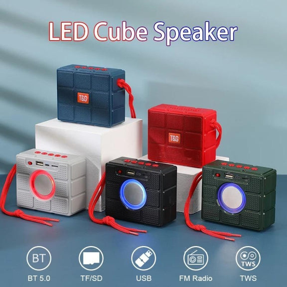 T&G TG311 LED Flashlight Portable Bluetooth Speaker, Support TF Card / FM / 3.5mm AUX / U Disk(Gray)