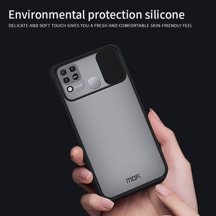 For Infinix HOT 10s / 10t /10s NFC MOFI Xing Dun Series Translucent Frosted PC + TPU Privacy Anti-glare Shockproof All-inclusive Protective Case(Green) - Infinix Cases by MOFI | Online Shopping South Africa | PMC TechLife | Buy Now Pay Later Mobicred