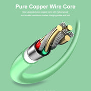 ENKAY Hat-Prince ENK-CB209 PD 20W 3A Type-C to 8 Pin Silicone Data Sync Fast Charging Cable, Cable Length: 1.2m(Pink)