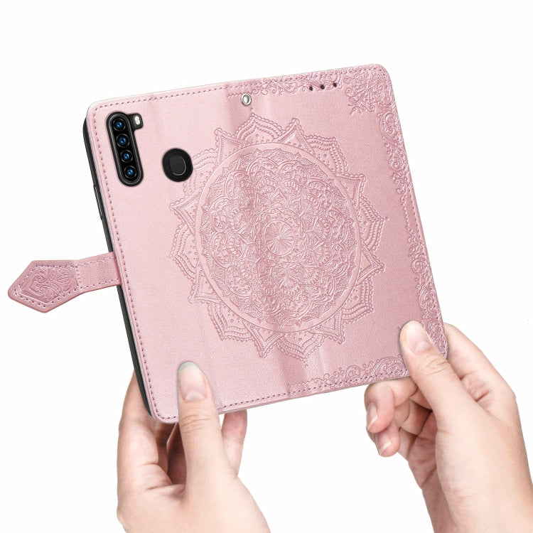 For Blackview A80 Pro Mandala Flower Embossed Horizontal Flip Leather Case with Holder & Three Card Slots & Wallet & Lanyard(Rose Gold) - More Brand by PMC TechLife | Online Shopping South Africa | PMC TechLife | Buy Now Pay Later Mobicred