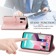 For Blackview A80 Pro Mandala Flower Embossed Horizontal Flip Leather Case with Holder & Three Card Slots & Wallet & Lanyard(Rose Gold)