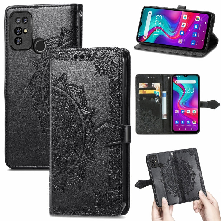 For Doogee X96 Pro Mandala Flower Embossed Horizontal Flip Leather Case with Holder & Three Card Slots & Wallet & Lanyard(Black) - More Brand by PMC TechLife | Online Shopping South Africa | PMC TechLife | Buy Now Pay Later Mobicred
