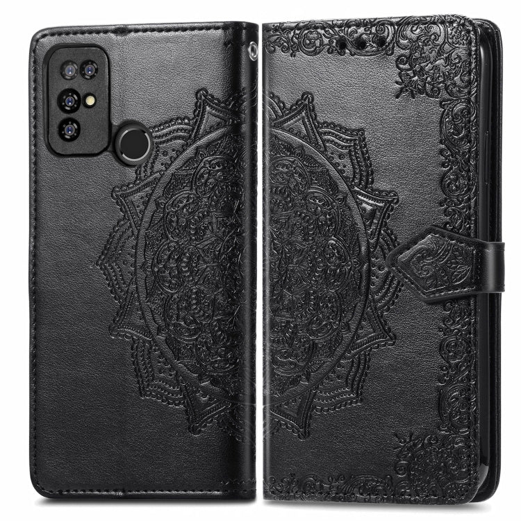 For Doogee X96 Pro Mandala Flower Embossed Horizontal Flip Leather Case with Holder & Three Card Slots & Wallet & Lanyard(Black) - More Brand by PMC TechLife | Online Shopping South Africa | PMC TechLife | Buy Now Pay Later Mobicred