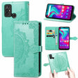 For Doogee X96 Pro Mandala Flower Embossed Horizontal Flip Leather Case with Holder & Three Card Slots & Wallet & Lanyard(Green) - More Brand by PMC TechLife | Online Shopping South Africa | PMC TechLife | Buy Now Pay Later Mobicred