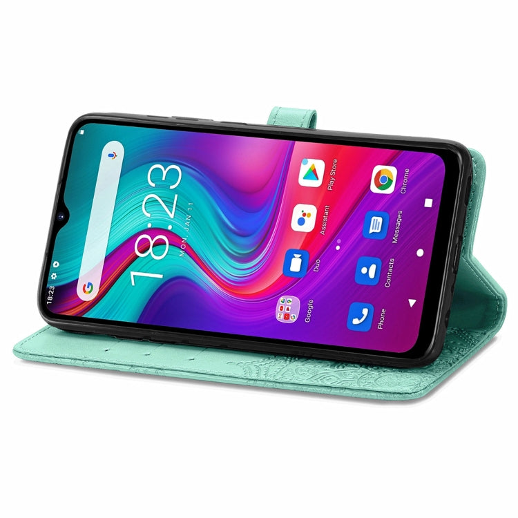 For Doogee X96 Pro Mandala Flower Embossed Horizontal Flip Leather Case with Holder & Three Card Slots & Wallet & Lanyard(Green) - More Brand by PMC TechLife | Online Shopping South Africa | PMC TechLife | Buy Now Pay Later Mobicred