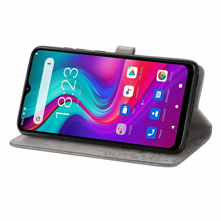 For Doogee X96 Pro Mandala Flower Embossed Horizontal Flip Leather Case with Holder & Three Card Slots & Wallet & Lanyard(Grey) - More Brand by PMC TechLife | Online Shopping South Africa | PMC TechLife | Buy Now Pay Later Mobicred