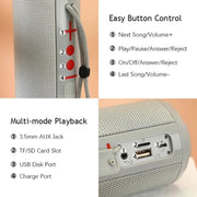 T&G TG621 Portable Water-resistant 3D Stereo Wireless Speaker, Support FM Radio / TWS / TF Card(Red)