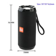 T&G TG621 Portable Water-resistant 3D Stereo Wireless Speaker, Support FM Radio / TWS / TF Card(Red)