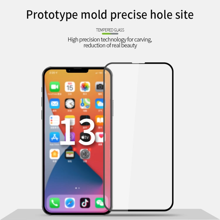 For iPhone 13 / 13 Pro MOFI 9H 2.5D Full Screen Tempered Glass Film(Black)