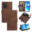 For OPPO Reno6 Pro 5G Dual-side Magnetic Buckle Horizontal Flip Leather Case with Holder & Card Slots & Wallet(Brown) - OPPO Cases by PMC TechLife | Online Shopping South Africa | PMC TechLife | Buy Now Pay Later Mobicred