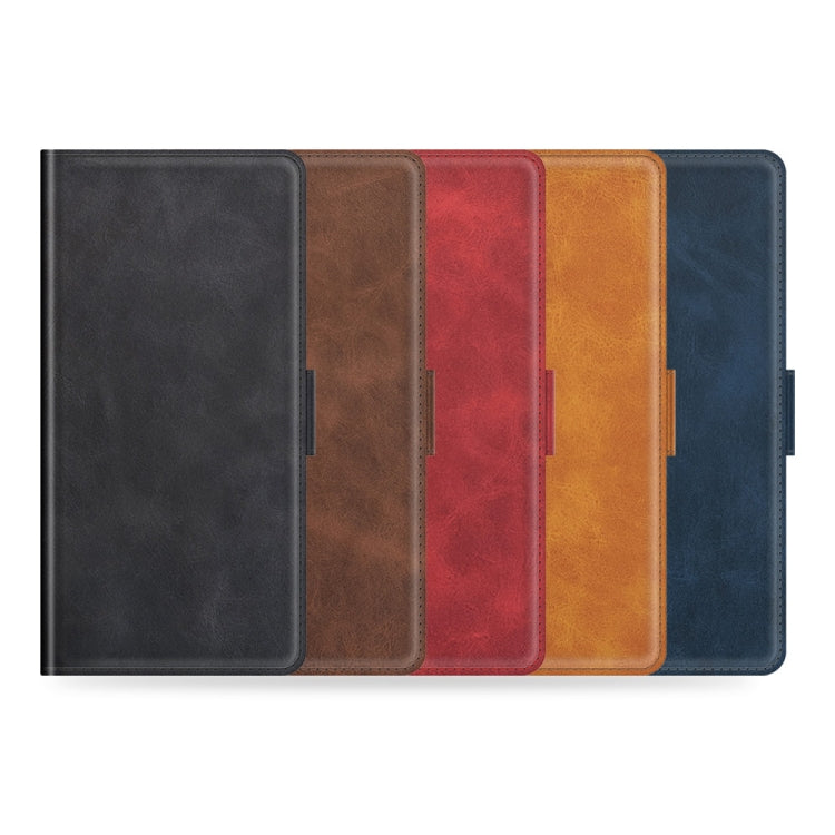 For OPPO Reno6 Pro 5G Dual-side Magnetic Buckle Horizontal Flip Leather Case with Holder & Card Slots & Wallet(Brown) - OPPO Cases by PMC TechLife | Online Shopping South Africa | PMC TechLife | Buy Now Pay Later Mobicred