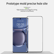 For Huawei P50 Pro MOFI 9H 3D Explosion Proof Thermal Bending Full Screen Covered Tempered Glass Film(Black)